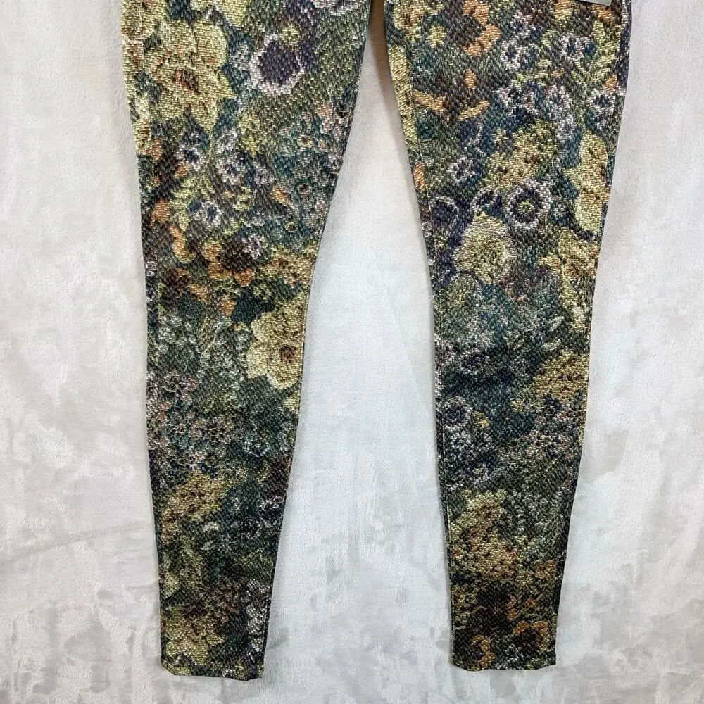 NWT 7 For All Mankind Tapestry Floral Botanical Skinny Jeans Size 12 Regencycore - Picture 5 of 15